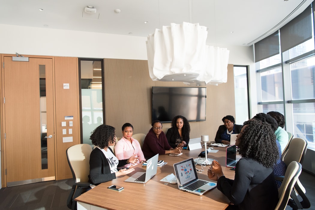 Employees in a Conference Room